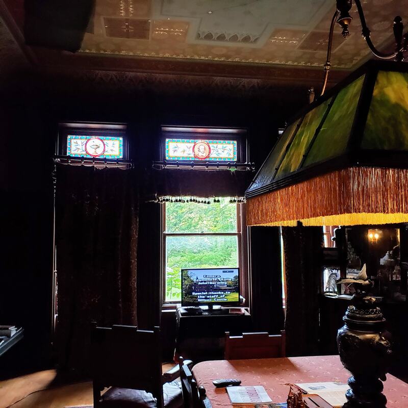 The Parlor Room at the notoriously haunted Wilson Castle in Proctor, Vermont.