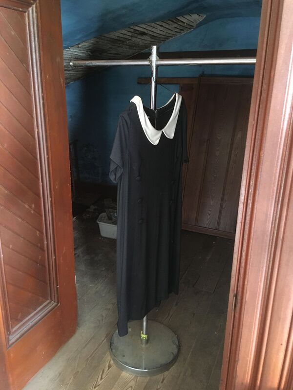 The mourning dress at the notoriously haunted Wilson Castle in Proctor, Vermont.